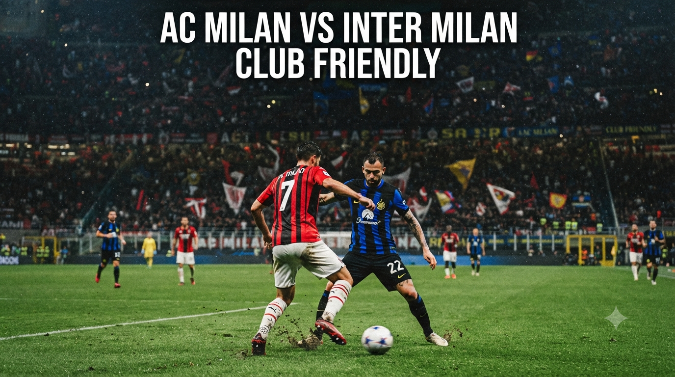Tigoals Menayangkan Streaming AC Milan vs Inter Milan Club Friendly Sore Ini Pukul 18.00 WIB Secara Lengkap